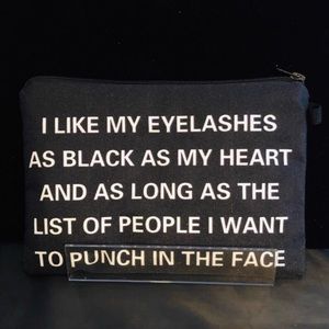Macabre Makeup Bag: I Like My Eyelashes As Black …